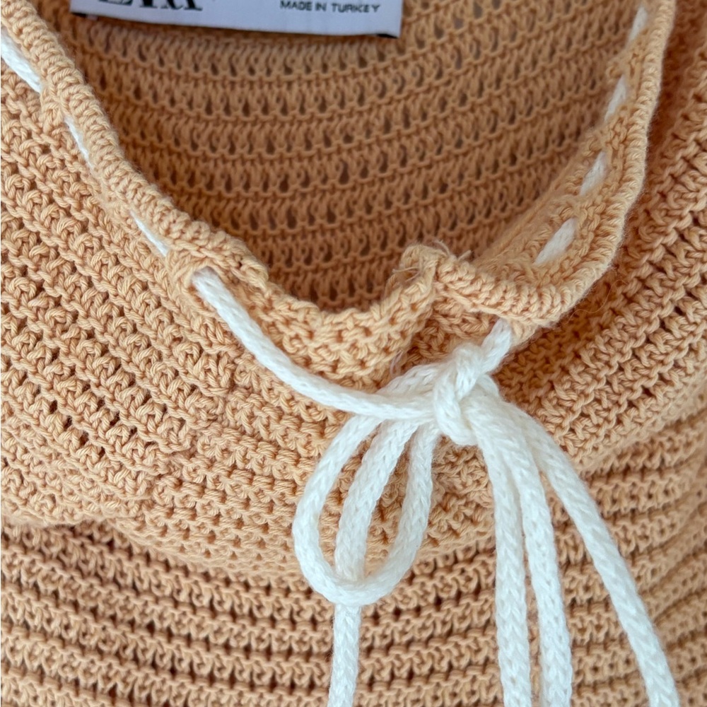 Zara Tan Knit Dress - Picture 4 of 5